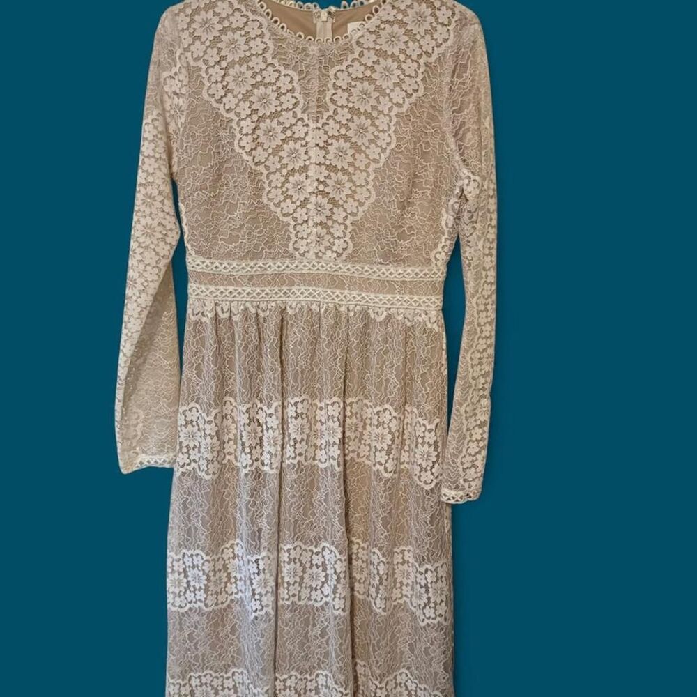 ✨ BÖHME Romantic Victorian Lace Midi Dress ✨